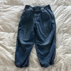GAP Dark Blue Elastic Waist Denim Jogger Pants